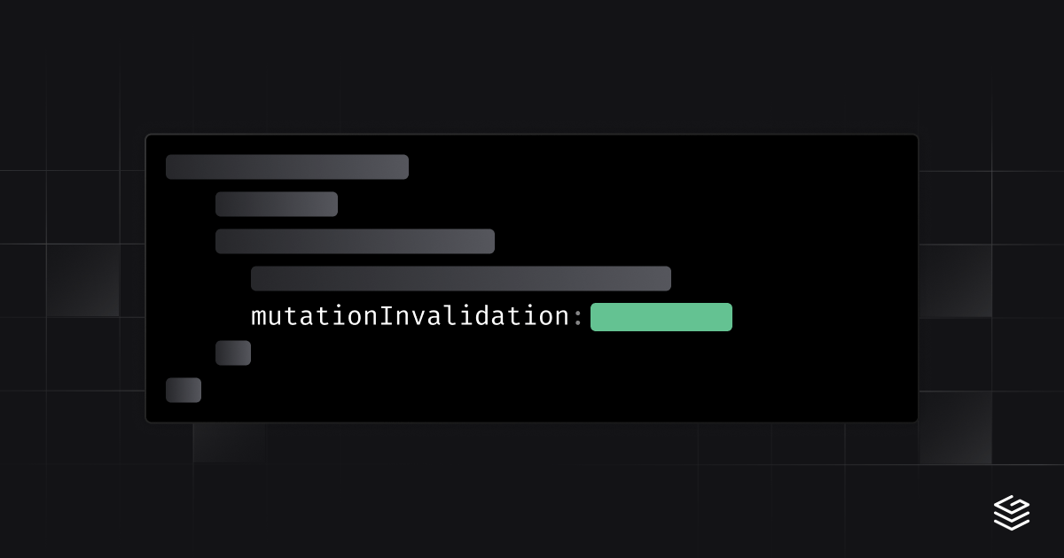 Mutation-based cache invalidation